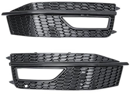 CNMVCJSAR Auto-Frontgrill Für Audi A4 B8 S-Linie S4 2012 2013 2014 2015 Frontschürze Unteren Nebel Licht Grill Grille 8K0807681P 8K0807682P Frontstoßstangengrill(1 UK)