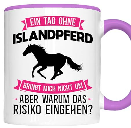 Pferd Tasse | ein Tag ohne Islandpferd | Pferd Geschenk Islandpferd Tasse Reiterin Kaffeebecher lustig