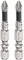 QUARKZMAN 2 Pcs de Punta de Destornillador Phillips Ph2 con Estrías 1/4 Hexagonal 2 (50Mm) de Longitud Impacto Magnético Antideslizante Cruz Destornillador Industrial Brocass para Taladro