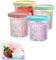 Wizvox Creami Pints, for Ninja Creamy Pints And Lids - 4 Pack,24 OZ Creami Pint Airtight And Leaf-Proof Compatible NC501 Series Ice Cream Maker