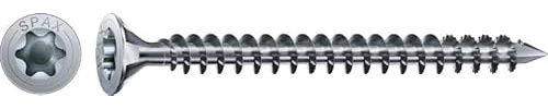 SPAX Holzbauschraube, 10,0 x 180 mm, 25 Stück, T-STAR plus, Senkkopf mit Fräsrippen, Vollgewinde, CUT-Spitze, WIROX A9J, 1201011001805