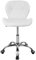Office Desk Chair Adjustable Height PU Leather Ergonomic Chair with Lumbar Support | 360° Swivel & Smooth-Rolling Castors | Modern Computer Chair for Home Office (White)