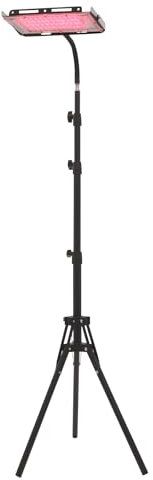 HarBin-Star - 33W Rotlichtlampe Infrarotlampe, Wärmelampe mit Stativ, Augenmaske & Adapter, 360° Drehbar Therapielampe, 5 Helligkeitsstufen
