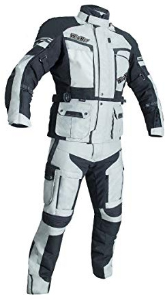 WinNet Completo Tuta da Moto in Cordura Giacca e Pantaloni per Turismo (S - Donna)