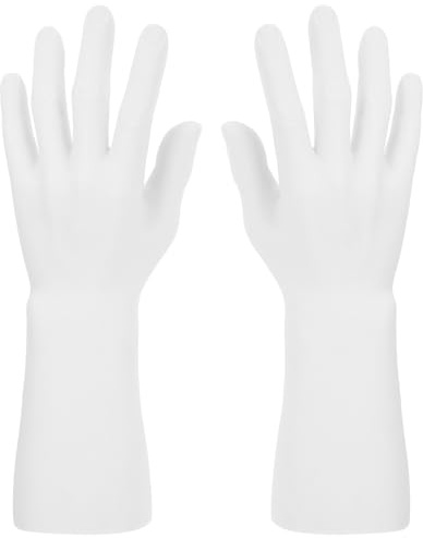 Alipis 2 Stück Schmuckhalter Handmodell aus Kunststoff Filigrane Deko Schaufensterpuppe Handgefertigte Männliche Displayhand für Schreibtisch Kratzfeste Oberfläche Dekoratives Schmuck
