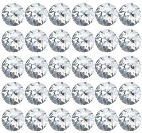 TOPBATHY Rhinestone Upholstery Buttons 30Pcs Reusable Sofa Buttons for Upholstery Nails and Decorative Home Accessories