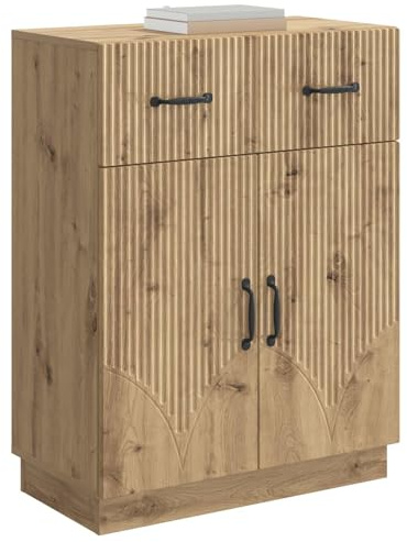 vidaXL Sideboard Artisan-Eiche 66 x 34,5 x 87 cm Holzwerkstoff, Moderner Sideboard, viel Stauraum, kompakt, vielseitig, schickes Buffet für praktische Wohnorganisation