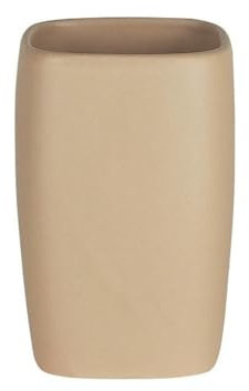 Spirella Zahnputzbecher Zahnbürstenhalter Retro 7x11 cm Beige matt
