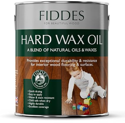 Fiddes Satin Finish Hard Wax Oil 2.5 Litre, Natural