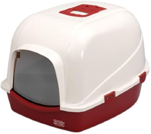 Europet Bernina 441-130957 Eco Katzentoilettenhaus 56 x 70 x 46 cm, rot