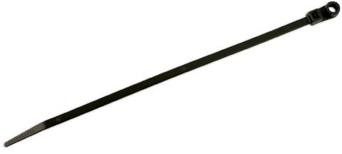 Connect 30304 Mounting Head Black Cable Tie 400mm x 7.6mm 100pc