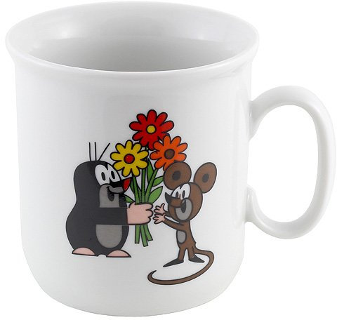 Maulwurfshop. 2127 Porzellan Tasse Becher Der Kleine Maulwurf Motiv Blumenstrauß 180 ml