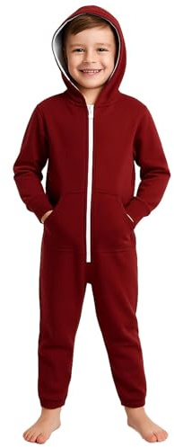 A2Z 4 Kids Plain Girls Boys Camouflage Onesie One Piece Super Soft - Onesie Wine 5-6