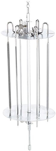 Rosenstein & Söhne Zubehör zu Halogenofen Heißluftöfen: Grillspieß für Halogen-Konvektionsofen HK-14.l (Halogen-Ofen & Zubehör, Umluftöfen, Grillkorb)