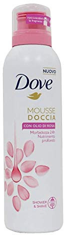 Dove ducha Espuma – rosenöl – Cuida y nährt la piel – Pack 3 (3 x 200 ml)