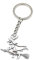 Onwomania Fliexene bruja con escoba de metal de plata colgante Charm