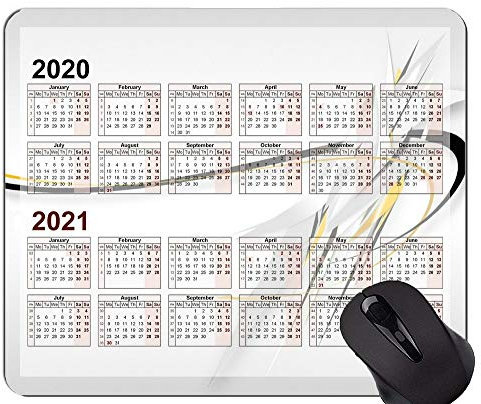 2020-2021 Kalender-HD-Schriftart ursprüngliche Mausunterlage, Zusammenfassung zeichnet Gummimausunterlage