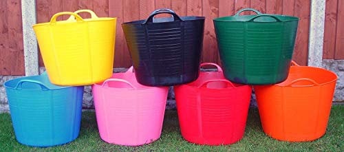 Pack of 3 Garden Flexi Tub Storage Bucket 40 Litre