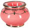Orientalischer Aschenbecher für draußen mit Deckel Miranda Pink 13cm Groß | Marokkanischer Windaschenbecher aus Keramik Bunt mit Silber Verzierung | Sturmaschenbecher als Geschirr & Dekoration