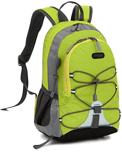 AUXDIQ 10L Unisex Rucksack Reisen Tagesrucksack Outdoor Leichter Rucksäcke Wanderrucksack Kleiner Faltbar Rucksäcke Grün