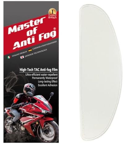 XII WY Motorrad Helm Antibeschlag Folie, Motorradhelm-Visier, Universal-Visierschutz, Aufkleber 9.5cm X 25cm