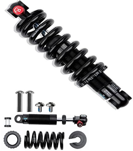 TOMYEUS 165mm 190mm Mountainbike Stoßdämpfer Hinten Downhill Dämpfer 850/1000lbs MTB Fahrrad Feder 125mm 150mm Rückprallspule (Farbe : 165mm*650LBS)