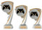 Druckspezialist Gamer Pokal Pokalset CROZON Esports E-Sport Trophäe mit Gravur (M - 17 cm)
