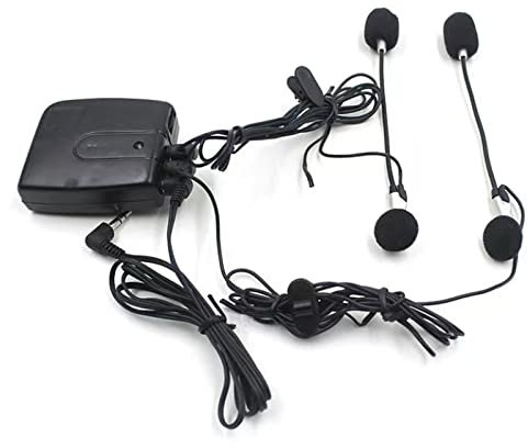 TECKEEN Motorcycle Helmet Walkie-talkie, Helmet to Helmet Communicator System 2 way Motorcycle Intercom Headset Motorcycle Walkie-talkie Front & Rear MP3