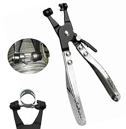 Hose Clamp Pliers, Hose Clip Pliers Wire Clamps Removal and Installation Tool, Spring Clip Pliers Auto Repairing Tool for Car Water Pipe Ring-Type, and Swivel Flat-Band Clamps