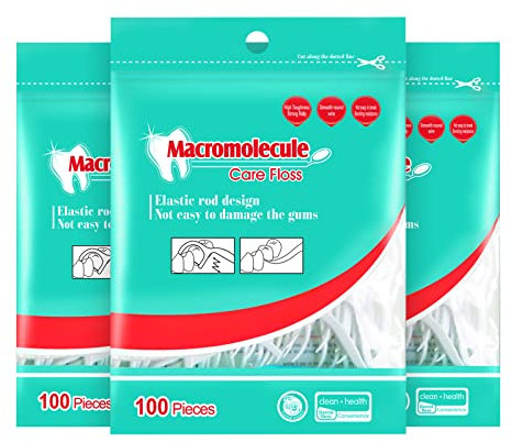 Annauiy Hilo Dental 300 Pcs,Palos de Hilo Dental,para Limpiar los Dientes,Prevenir y Tratar Diversas en Fermedades Orales y perfectos para la Familia,Hotel,Viajes