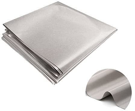 RF Faraday Fabric, Faraday Stoff Abschirmgewebe, 100 x 110cm Kupfer Nickel Faraday Gewebe Abdeckung Blockiert (1pc - 100 * 110cm)