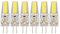 Mokernali 6 Lampadine G4 Leg, 6W 220V Base Lampadine 360 ​​Gradi 500 LM Facile Installazione Lampadine Paesaggistiche di Ricambio per Casa, Ufficio(Bianco Freddo 6500K)
