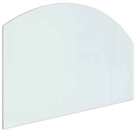 'vidaXL - Placa de cristal para chimenea, 80 x 50 cm, protector de suelo para parquet y superficies laminadas, base de estufa resistente a altas temperaturas