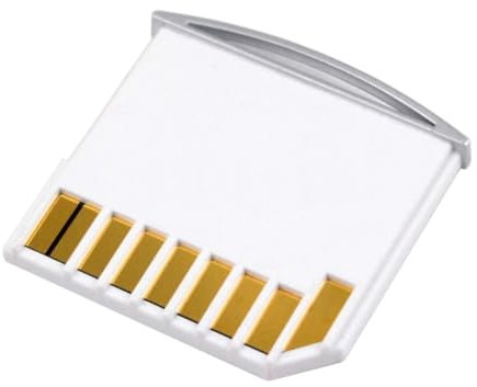 NFHK Micro SD TF to SD Card Kit Mini Adaptor for Extra Storage MacBook Air/Pro/Retina White