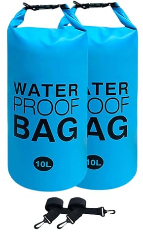 Universal-Gewichte, 500D PVC, wasserdicht, 10 l, kein Brechen über dem Boden, Poolleiter, Sandsäcke mit robustem Griff für Poolstufen, Blau, 2 Stück