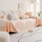 VanderHOME Decke für Sofa,Sofadecken, Universale Sofadecke, Weiche und Atmungsaktive Tagesdecke, Sofa überwurfdecke,kühlende Sofadecke, für Vier Jahreszeiten 180 * 400cm-Orange