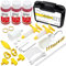 Mytovosn Brake Bleed Kit for Shimano,TEKTRO,MAGURA, Includes Metal Connector Hydraulic Disc Bike Brake Bleeding kit, Including 180ML High Performance Mineral Brake Fluid