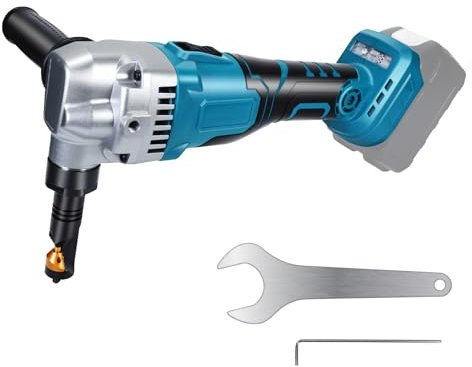 Grignoteuse De Métal Sans Fil Compatible Avec Makita 18v (Batterie Non Incluse), Cisaille À Métaux Électrique Sans Balais À 3 Étages Grignoteuse De Tôle Pour Couper L'acier Inoxydable, L'aluminium