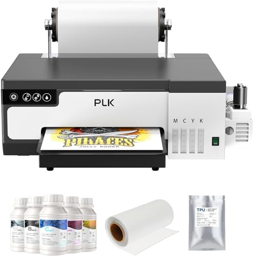 PLK A4 DTF drucker, L8058 DTF Maschine, dunkler und Heller Stoff, XP600 Direktdrucker mit weißer Tintenzirkulation für DIY-Kleidung