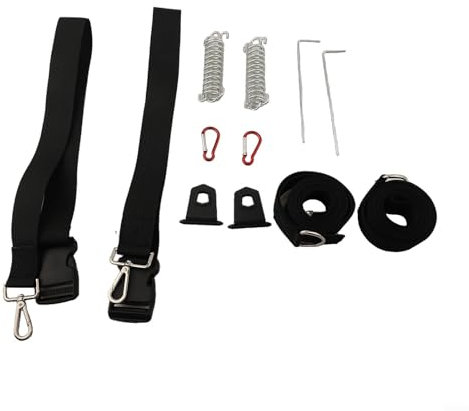 Kit di fissaggio per tenda da sole tipo S, kit di fissaggio per tenda da sole, cinghie per tende da roulotte, cinghie per tende da sole con molle e ancoraggi