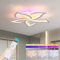 ZAITINZ Deckenlampe Led,5 blütenblätter Wohnzimmerlampe,Deckenlampe weiß Blütentyp,Deckenleuchte Dimmbar mit fernbedienung mit Memory Funktion,Led Deckenleuchte 50 W,Moderne Deckenleuchten 3000K-6000K