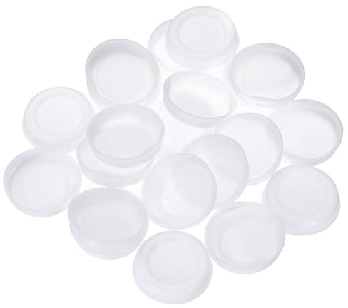 QUARKZMAN 50 Stück Versandhülsen-Endkappen 1,8 ID Runde Karton-Versandhülsen-Endkappen Schützende Kunststoff-Poster-Endkappen für Papier-Versandhülsen Versand von Dokumenten und Kunst