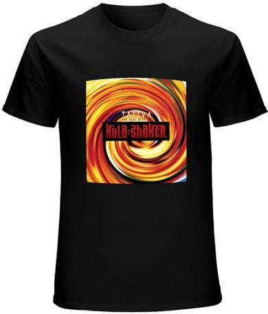 RICHCOLORS Kula Shaker Tattva T-shirt graphique pour homme, Noir , M