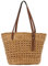 7VSTOHS Bolsa de Hombro de paja para Mujer, Bolsa de Playa de Verano, Tejido Hombro Totes Ratán a Mano de la Armadura Boho Para Viajes, Playa, Fechas y Vacaciones