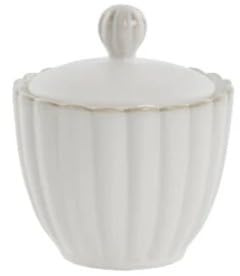 Home of Christmas Sucrier en porcelaine, 10 cm, beige, ivoire (sucrier)