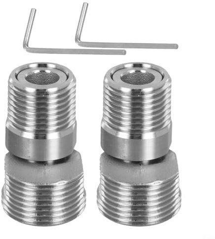 2 tornillos excéntricos para grifos de rosca en ángulo (estilo corto)