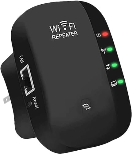 WiFi Extender, WiFi Signal Booster Up to 5000sq.ft and 55+ Devices, WiFi Range Extender, Wireless Internet Repeater, Long Range Amplifier with Ethernet Port, 1-Tap Setup, Access Point,Alexa Compatible