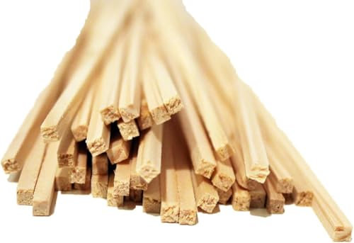 texpot 100 Stück Zuckerwattestäbe Stäbchen Zuckerwatte 30 cm 4x4mm für Zuckerwattemaschinen