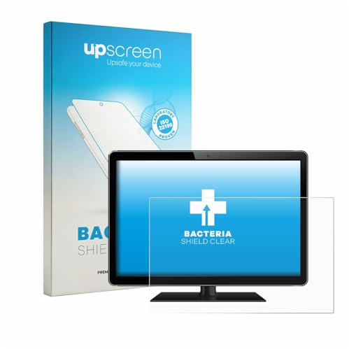 upscreen 15.3 Antibakterielle Schutzfolie für Flachbildschirme mit 15,3 Zoll (38.9 cm) [329 x 205.6 mm, 16:10] Klare Displayschutz-Folie