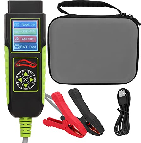 Probador de batería de automóvil de 12 V 20-2000 CCA Analizador de batería automotriz para baterías inundadas de GEL AGM EFB Compatible con automóvil, camión, motocicleta, ATV,